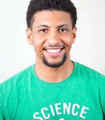 a man smiling