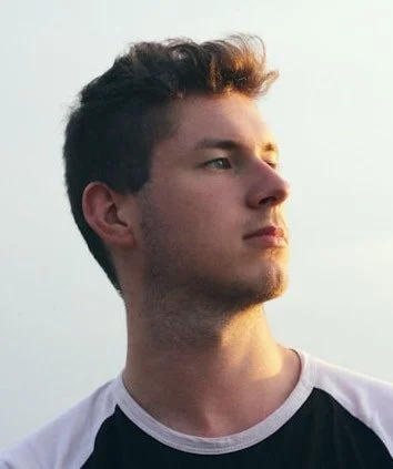 a man looking away