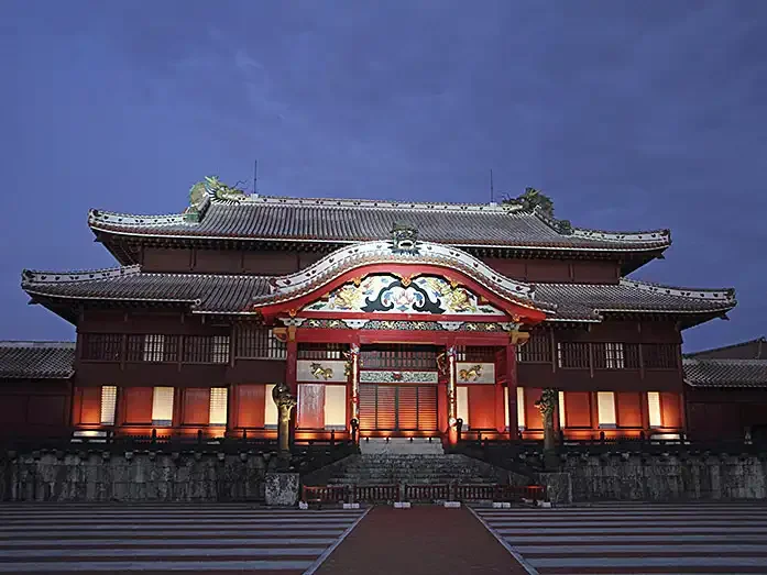 Shuri Castle at night