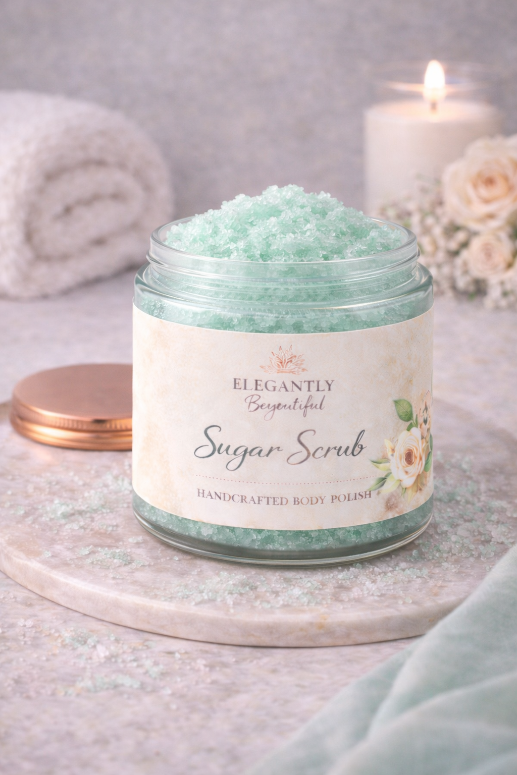 Earthy Sugar Scrub – Exfoliate & Glow