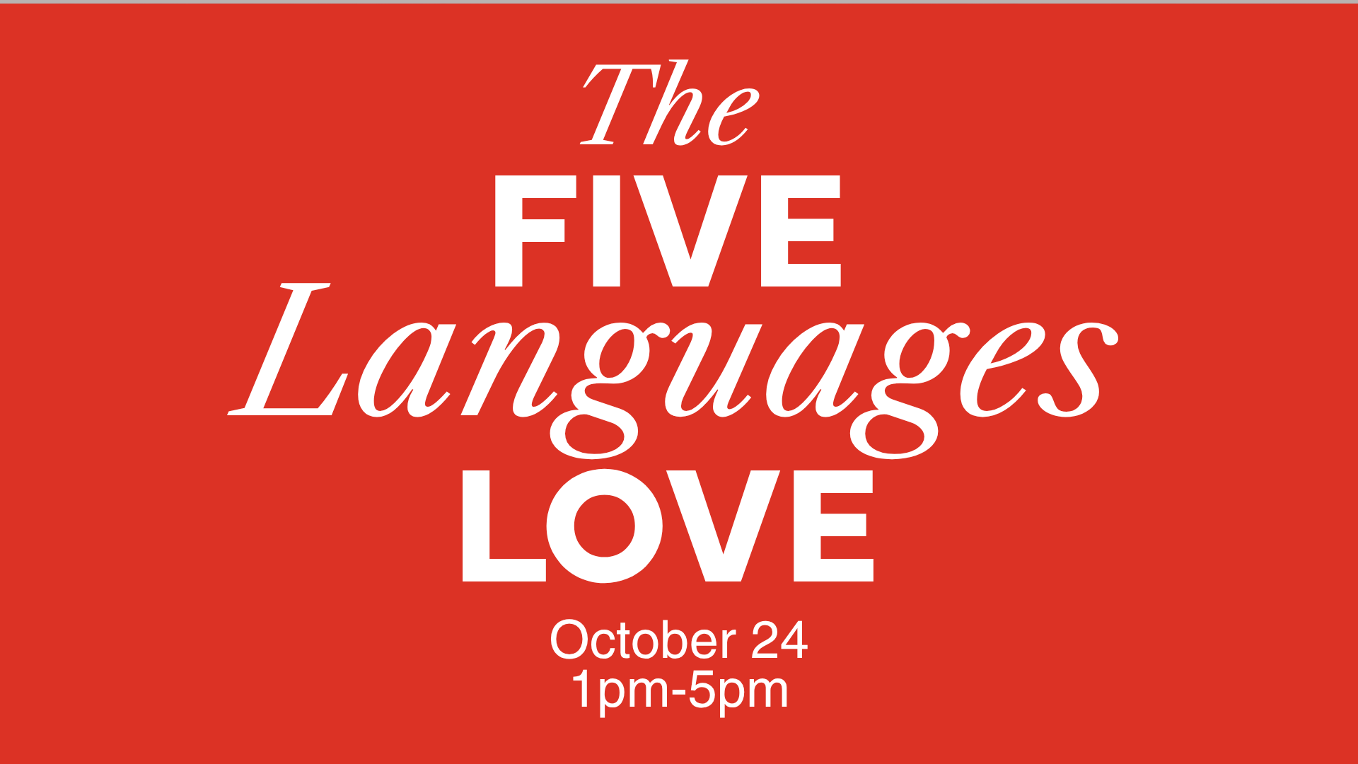 5 Love Languages