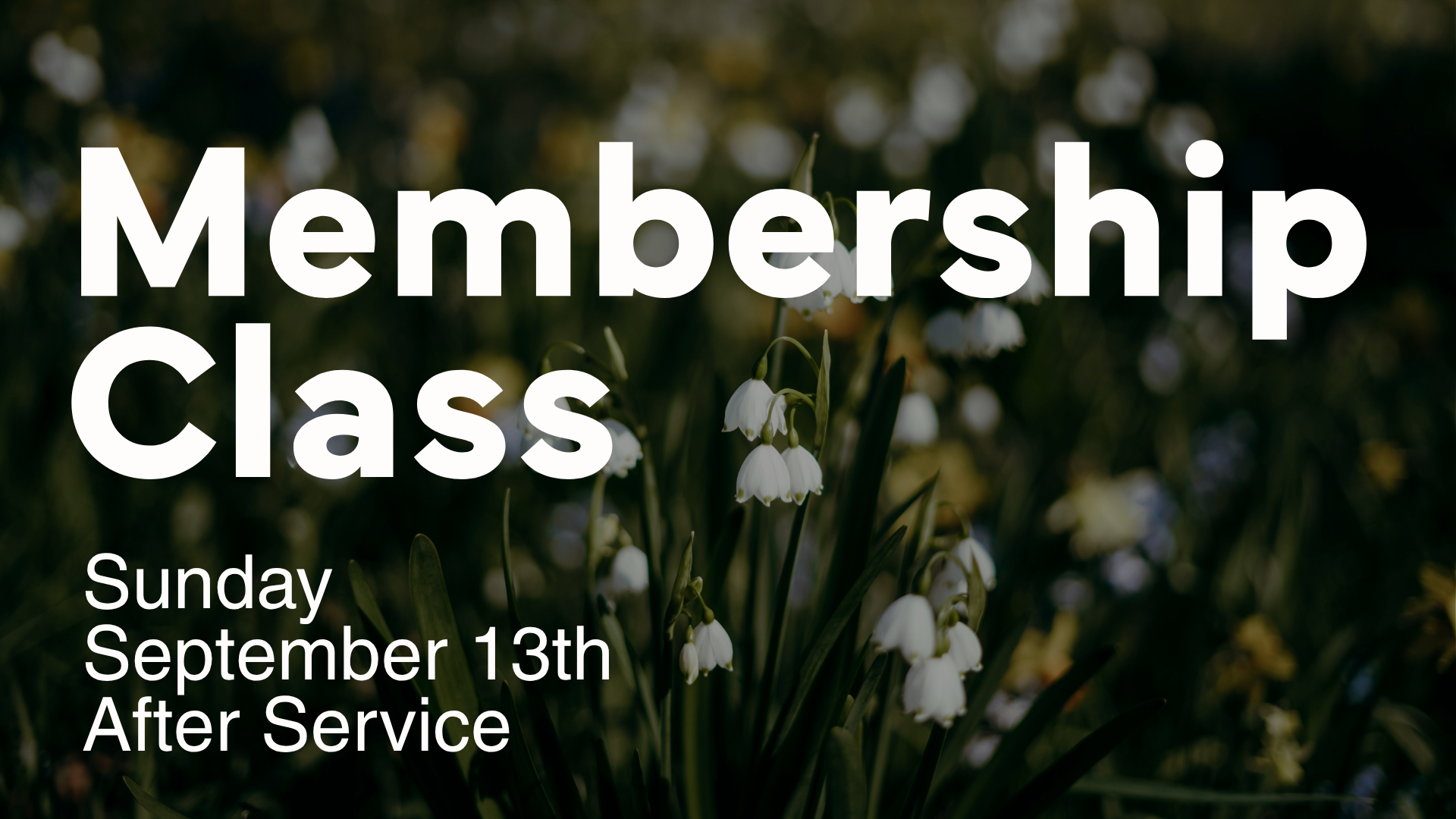 Membership Class