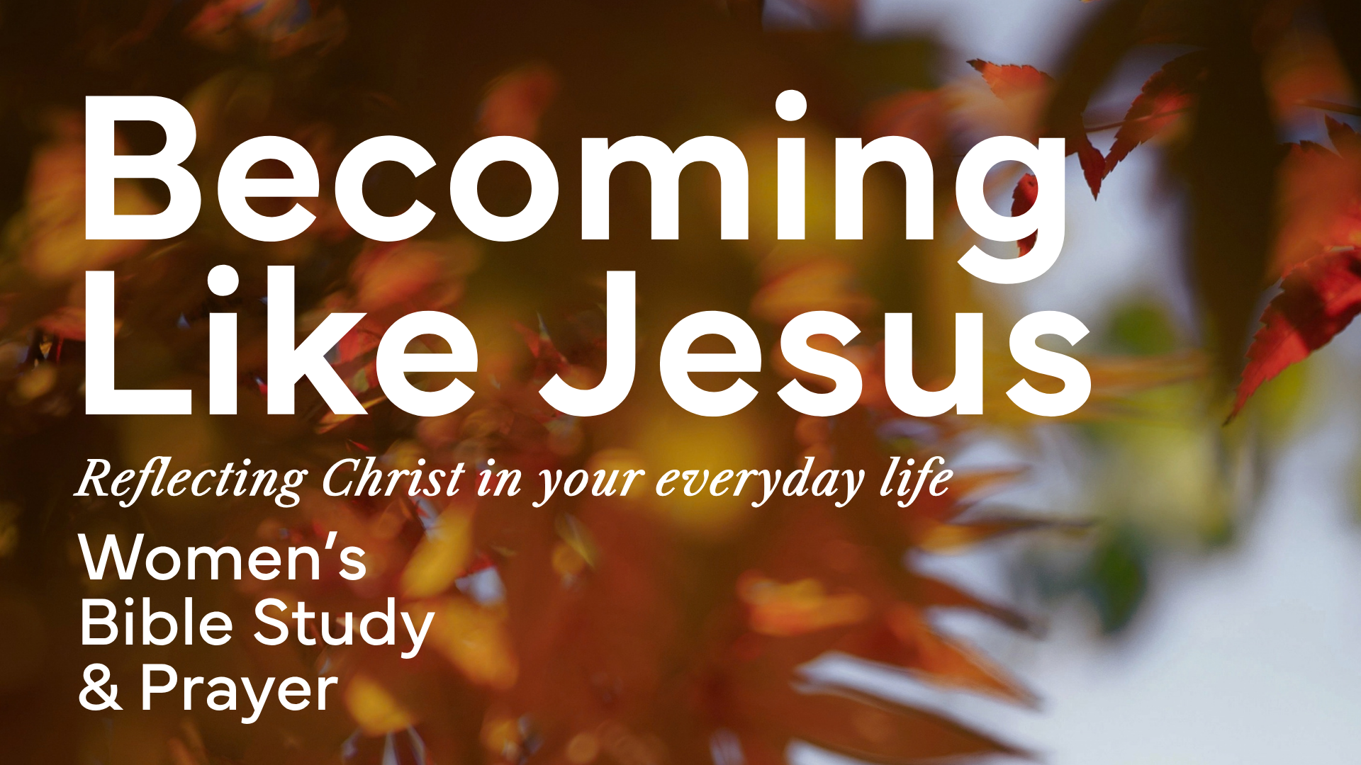 Becoming Like Jesus