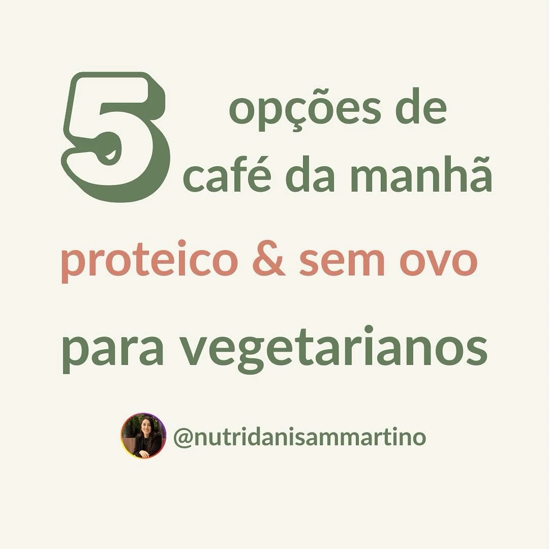 Ser&aacute; que o ovo &eacute; a &uacute;nica op&ccedil;&atilde;o de prote&iacute;na para vegetarianos? Esse &eacute; um dos maiores mitos que eu ou&ccedil;o no consult&oacute;rio, e hoje vou te mostrar 5 op&ccedil;&otilde;es 100% vegetais, proteicas