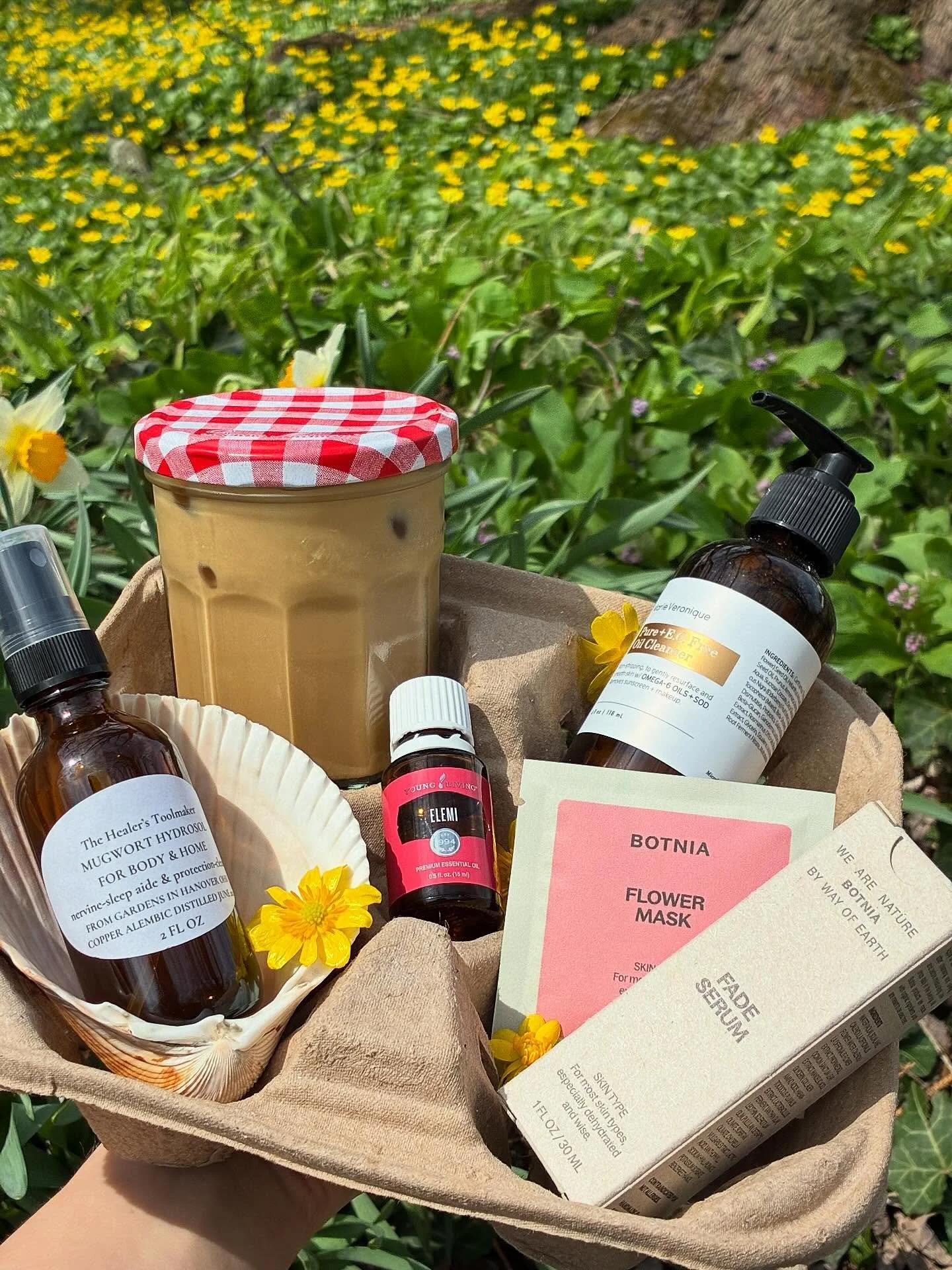 I&rsquo;m just a (low-tox) girl 💕☺️ 

Featuring my current favorites
1.)Iced maple latte with mold free coffee beans
2.)Elemi essential oil as my perfume 
3.)Marie Veronique E.O. Free oil cleanser 
4.)Botnia Fade serum to reduce pigmentation 
5.)Bot