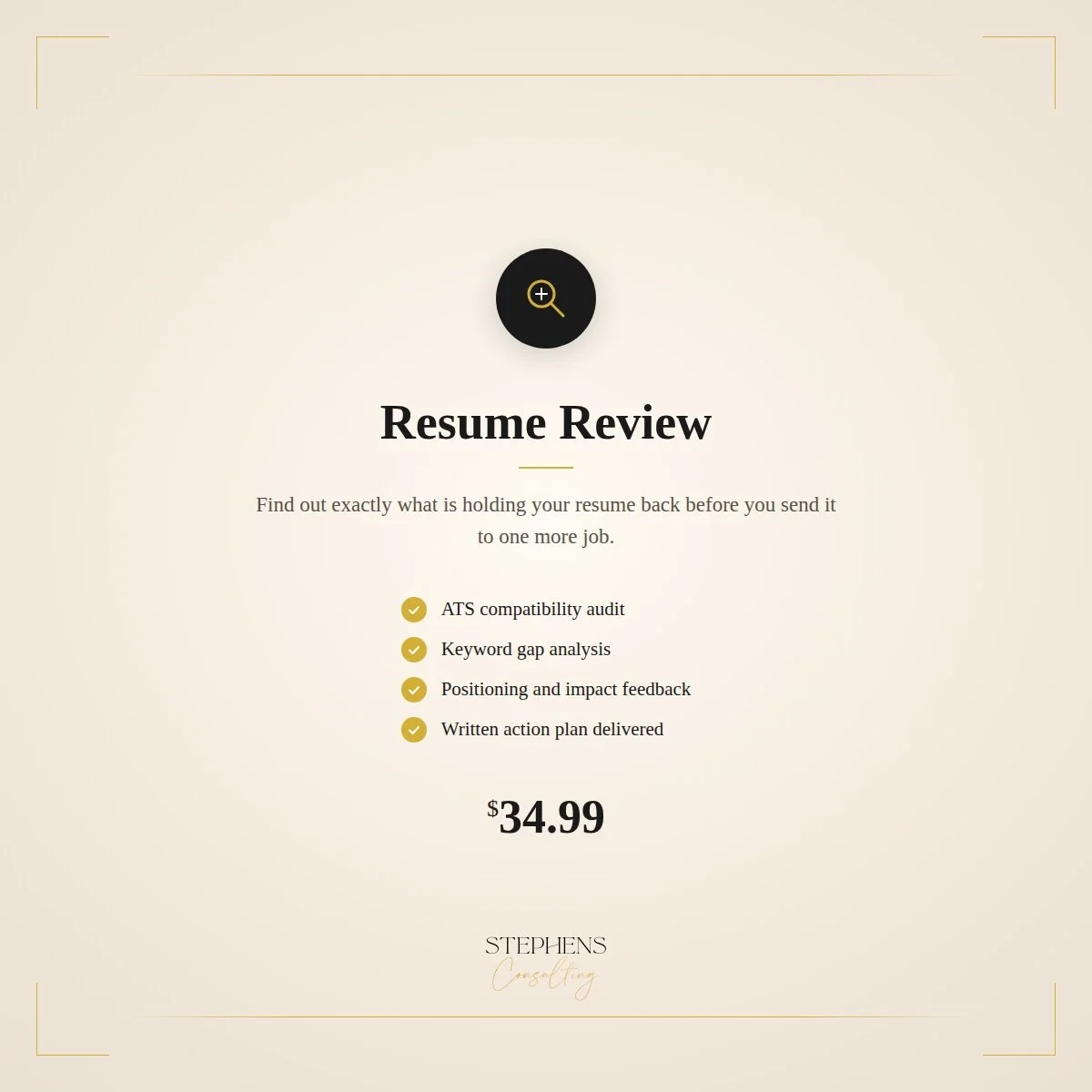 Resume Review — Know Exactly What’s Holding You Back