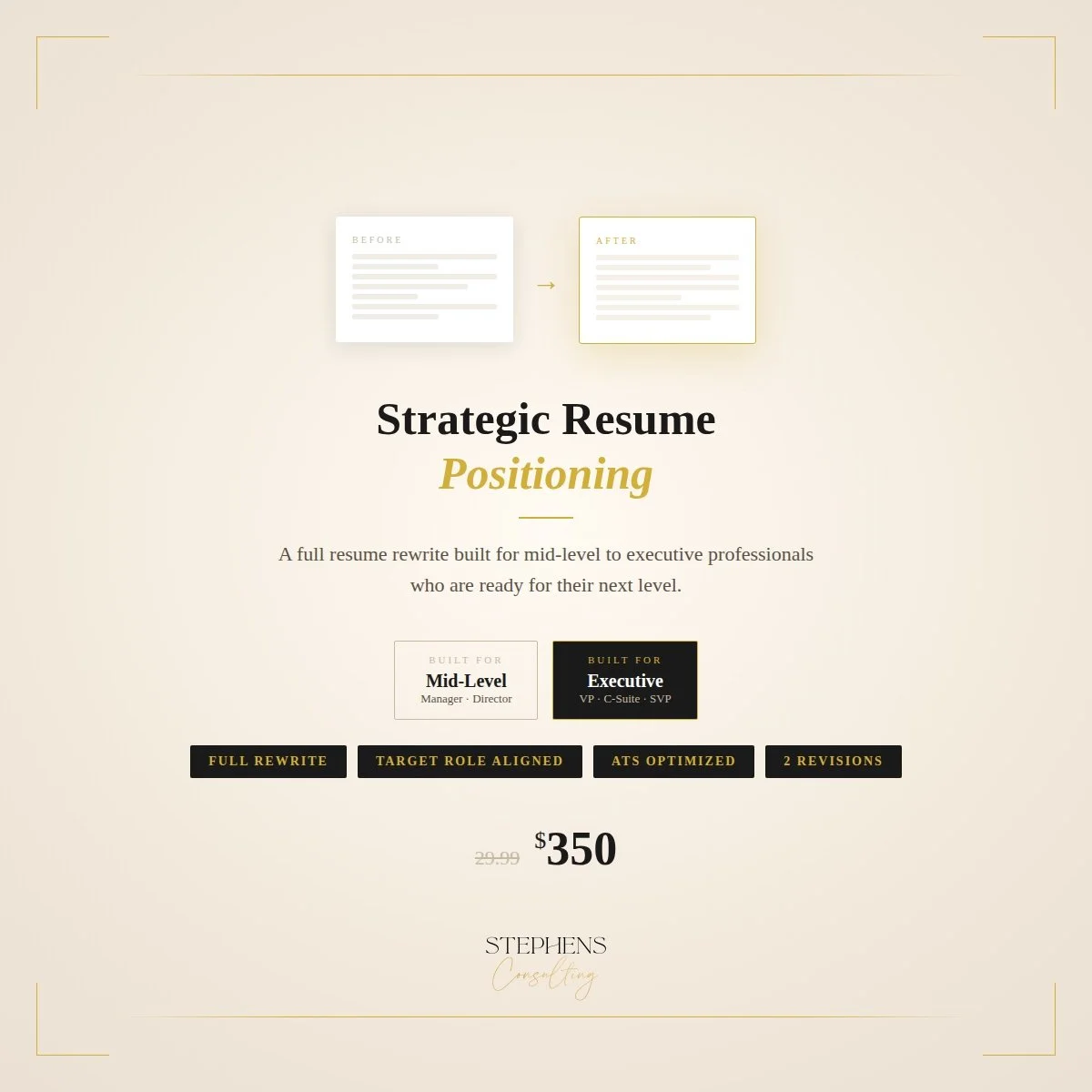 Strategic Resume Positioning