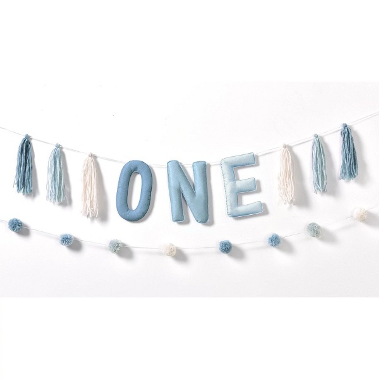 Little One-derful Blue Plush Banner