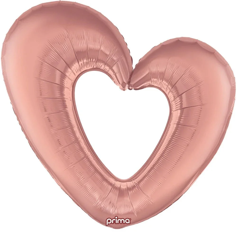 Prima Rose Gold Open Heart