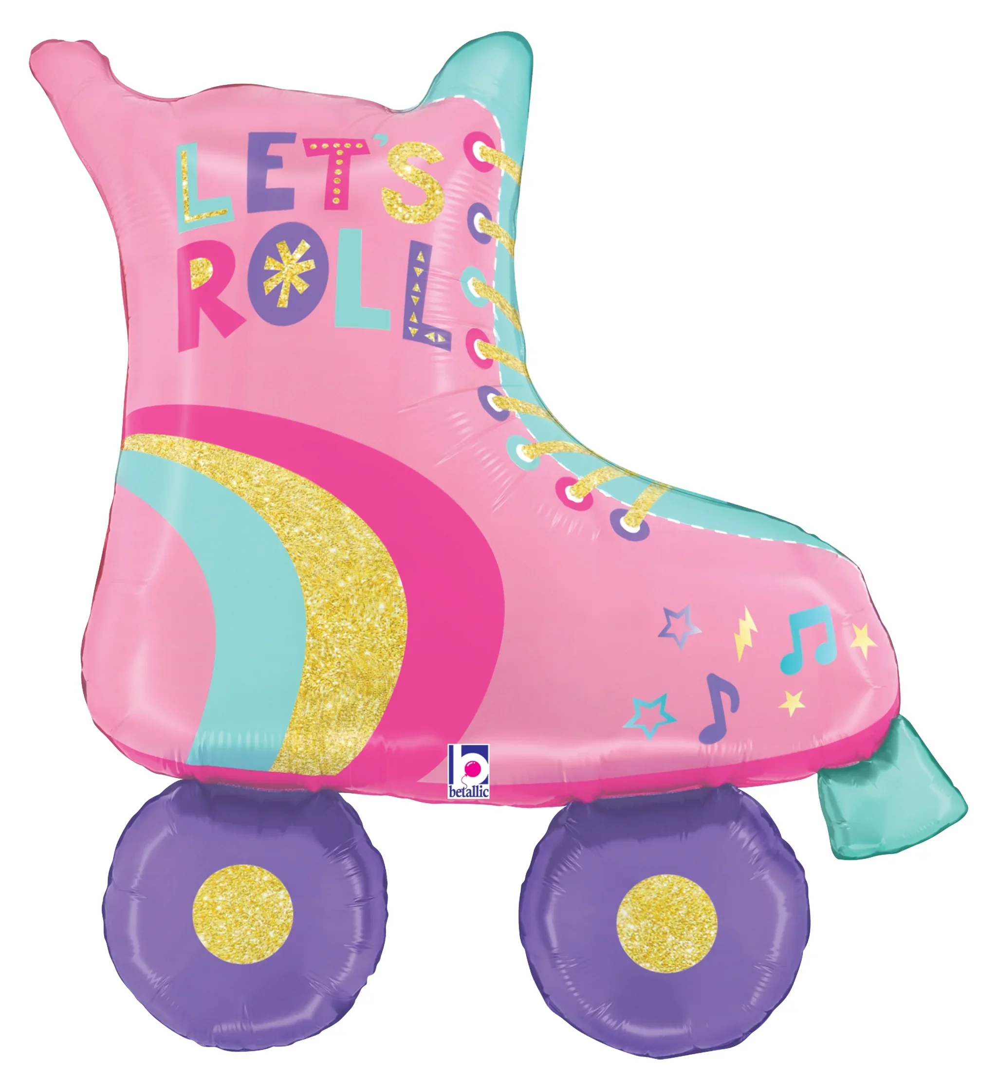 Betallic Pink Roller Skate