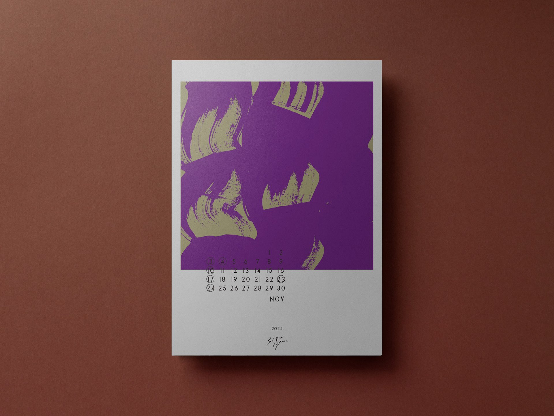 深まる紫が秋の終盤の余韻と内面の静けさを表現。
Rich purples convey the introspective calm of late autumn.