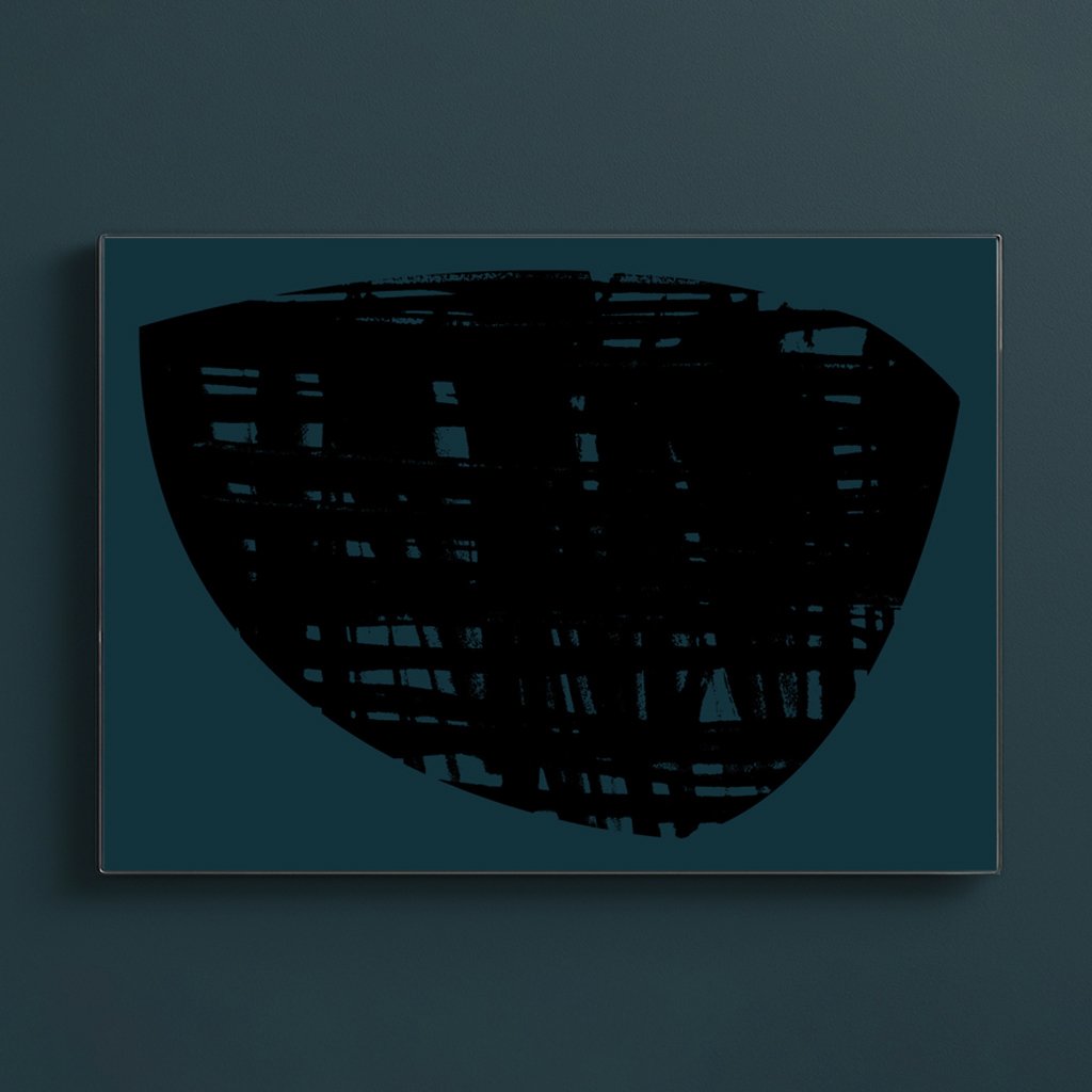Title: Black checked container