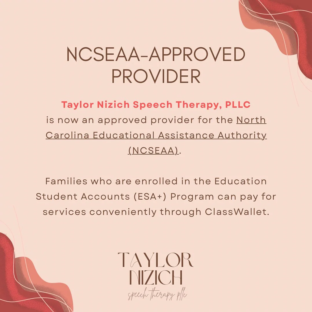 NCSEAA provider for speech therapy