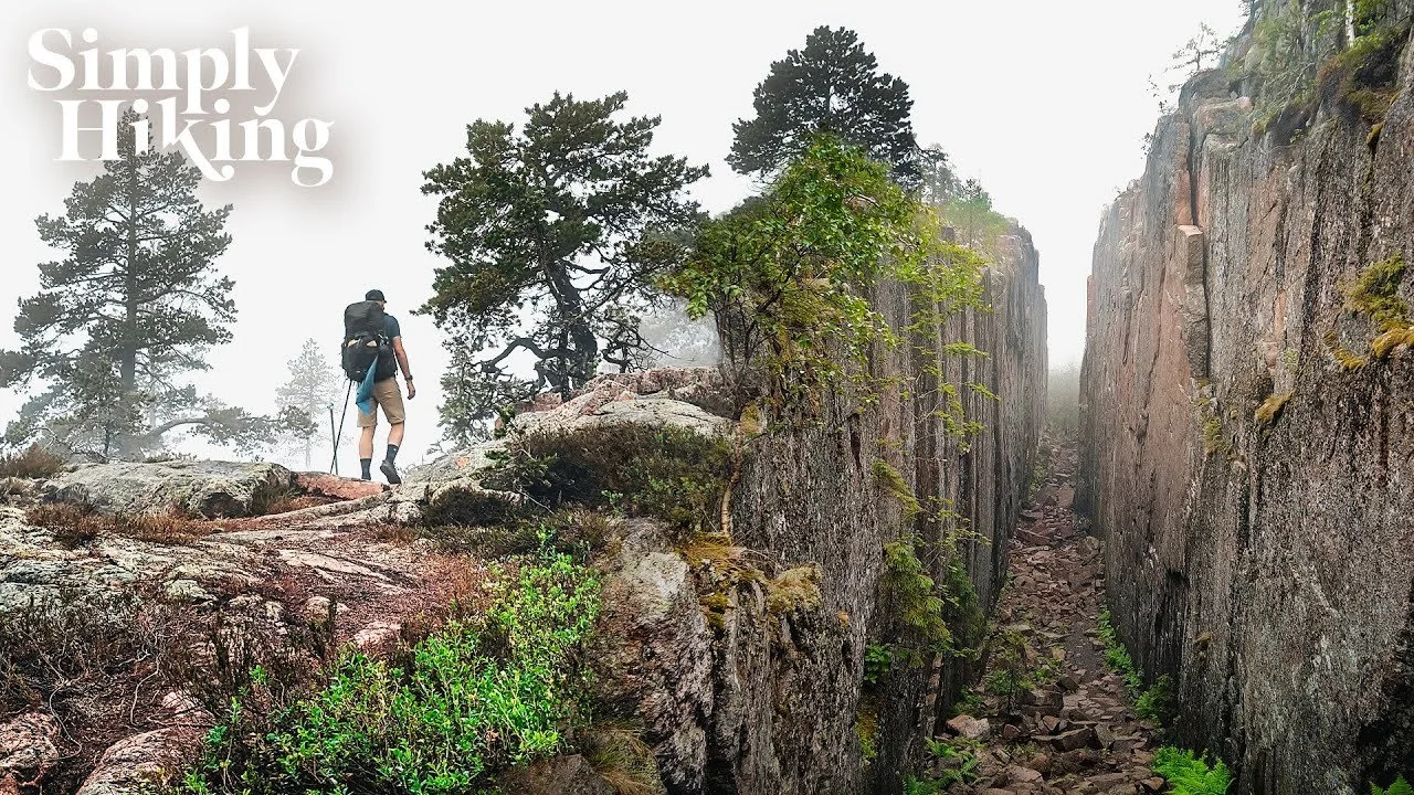 Slåttdalsskrevan Canyon Walk Sweden