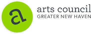 Arts Council Greater New Haven logo with a green circle and stylized lowercase 'a'.