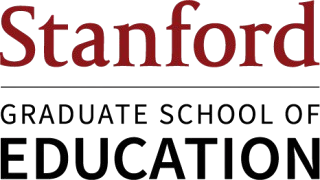 The Stanford Graduate School of Education logo with a red Stanford wordmark and black text.