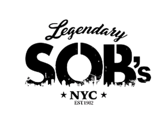 Logo with the text "Legendary SOBs NYC EST 02" in a stylized font.