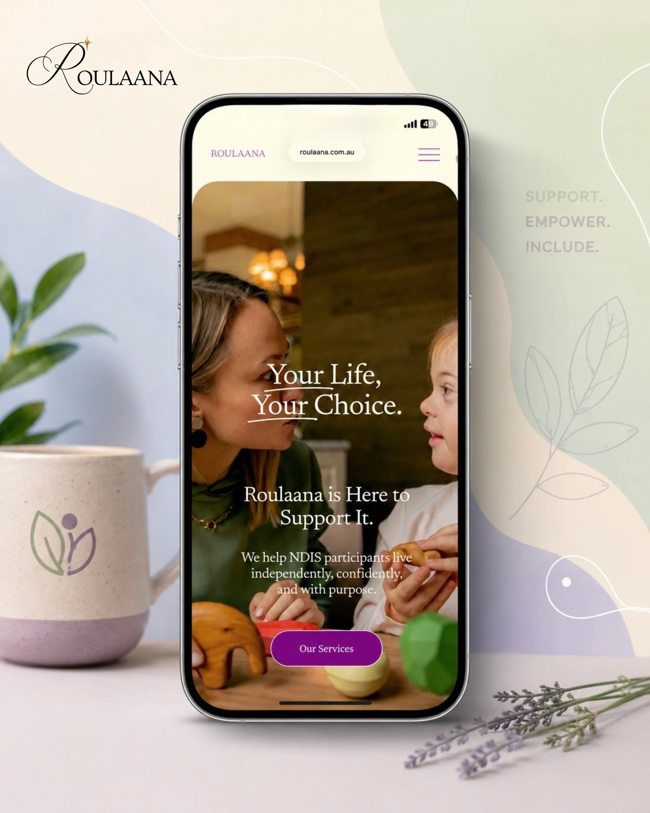 Your life, your choice 💜
Compassionate support designed to empower independence, confidence, and everyday living. ✨

Visit our website:
www.roulaana.com.au￼

#Roulaana #NDIS #SupportWithCare #YourLifeYourChoice #disabilitysupport