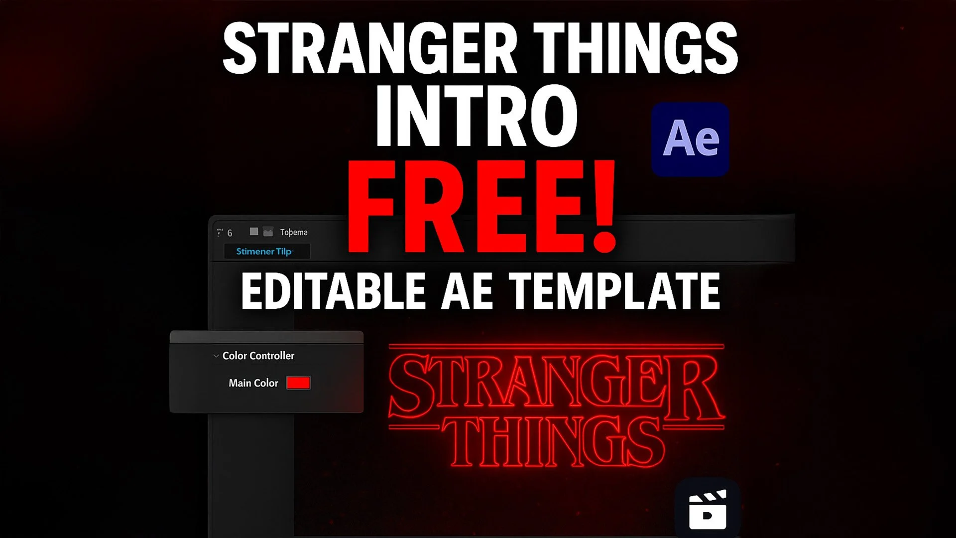 How We Recreated the Stranger Things Intro in After Effects (Free Template + Tools!)