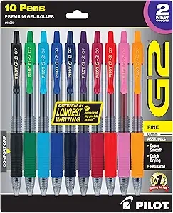 Assorted G2 pilot pens.webp