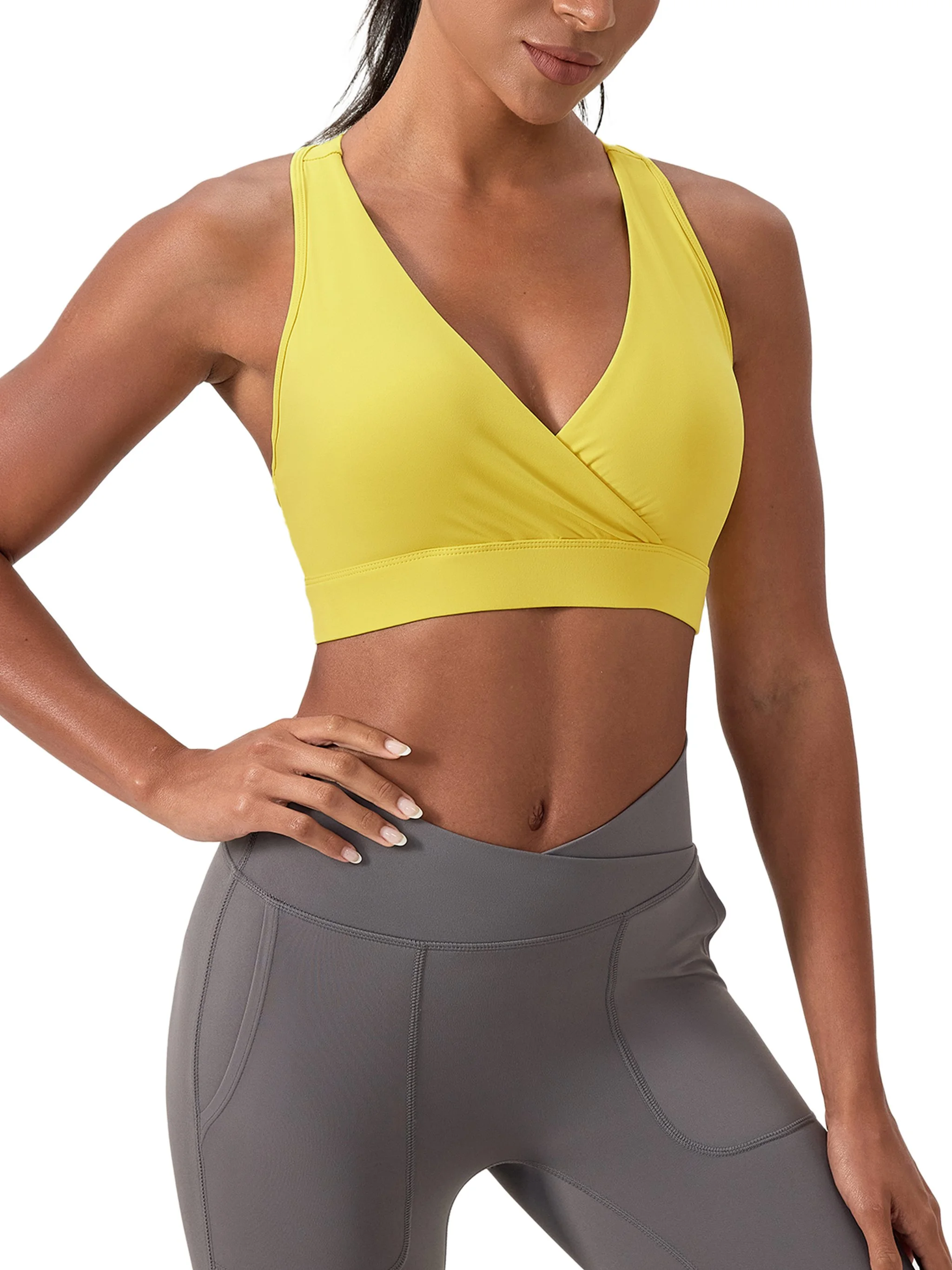 Women's Crossover V-Neck Sports Bra-mockups-8.png