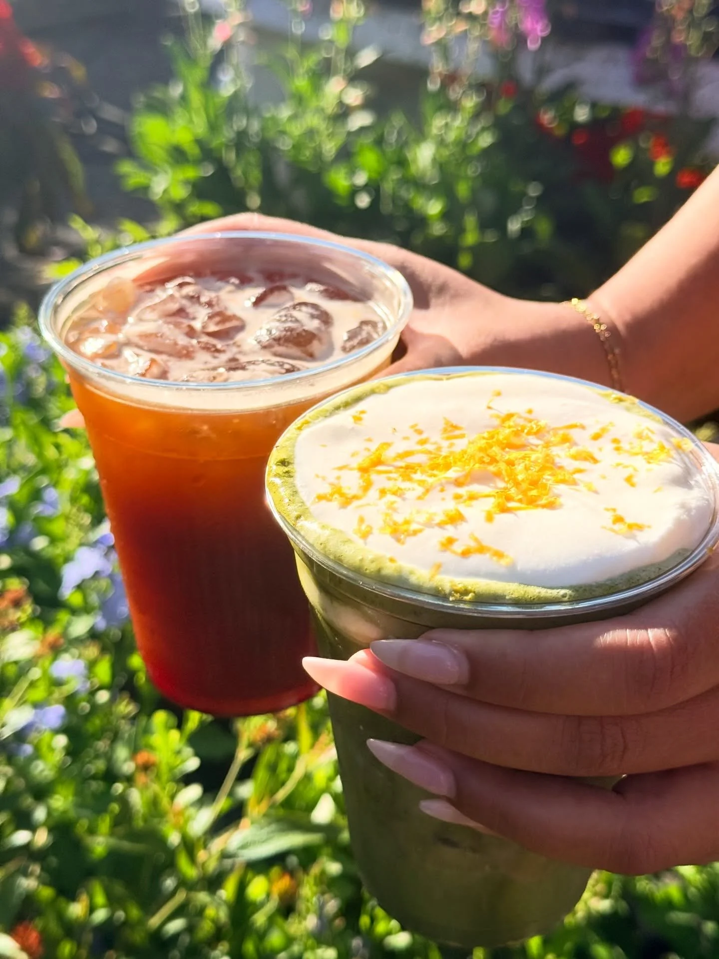 Citrus Americano Espresso (soft launch) 🚬
It&rsquo;s like a sexy cigarette. Blueberry and lemon with liquid death sparkling water and a double shot of espresso 💕

Lemon Meringue Matcha/Espresso 🍋
Our INDIE FLEA moment, now on the menu through the 