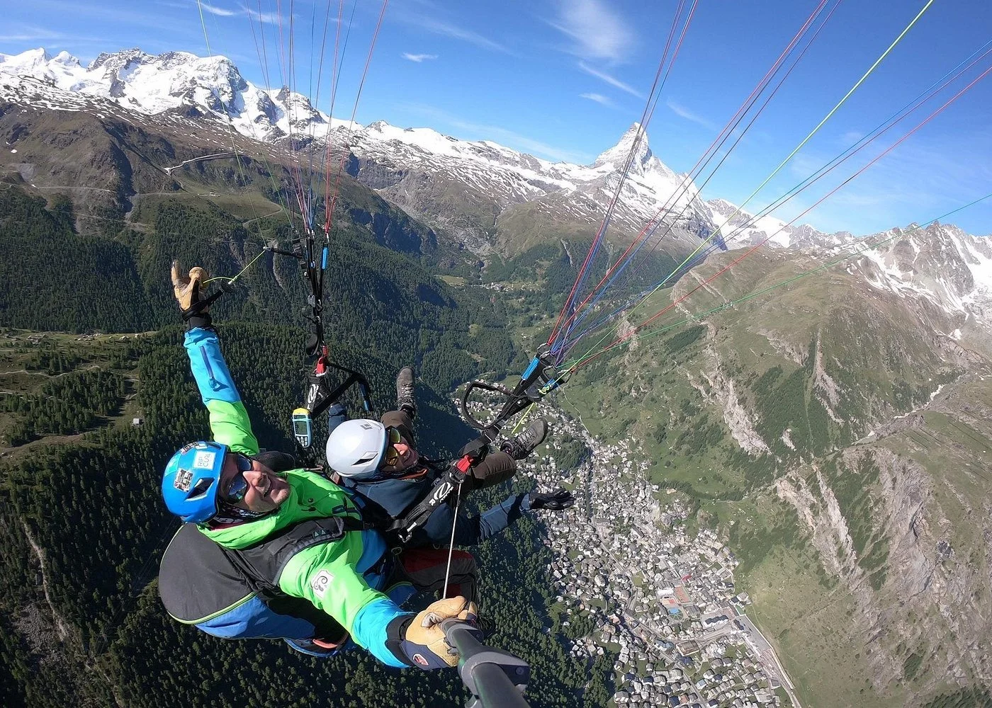 Go on a paragliding flight over the Matterhorn in Zermatt, Switzerland