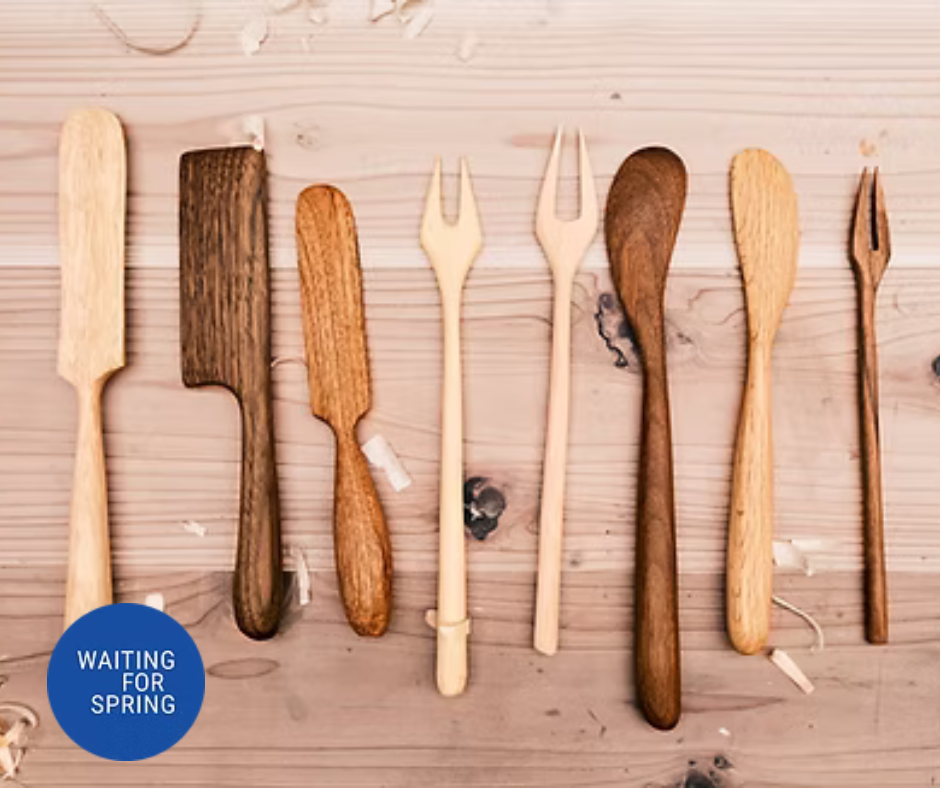 Gather &amp; Make: Wood CARVING - Butter Knife + Platter Fork WORKSHOP