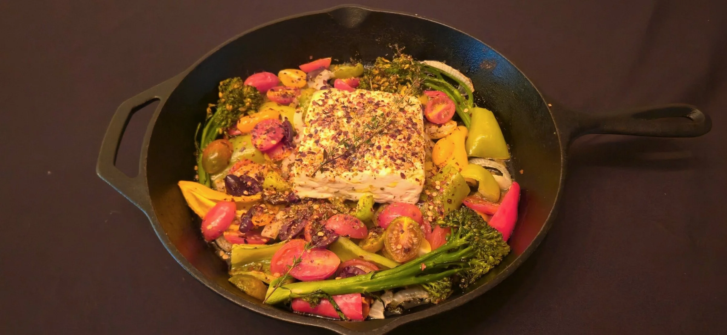 Baked Feta with Roast Vegetables