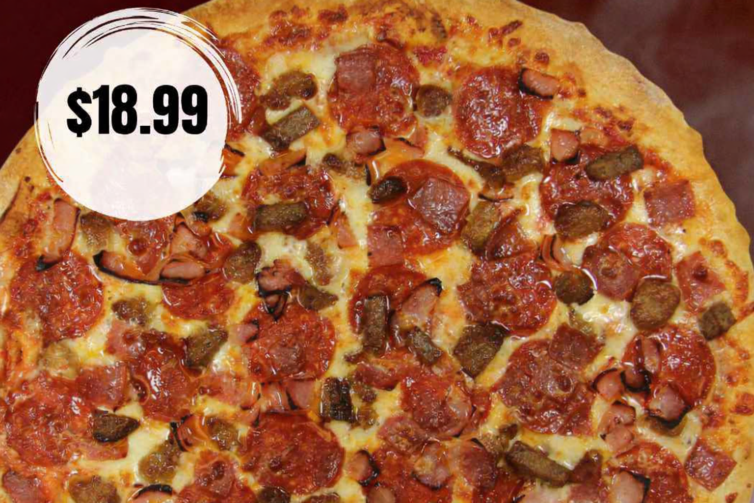 Extra Large 2-Topping Pizza $18.99