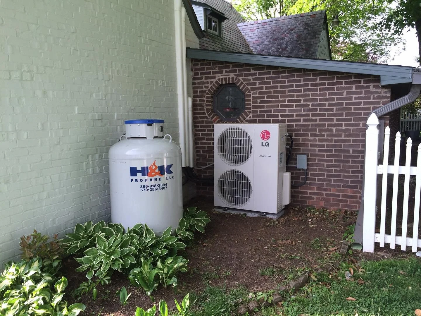 One of our installs: a high efficiency ductless heat pump. Important to help keep you cool in this heat!