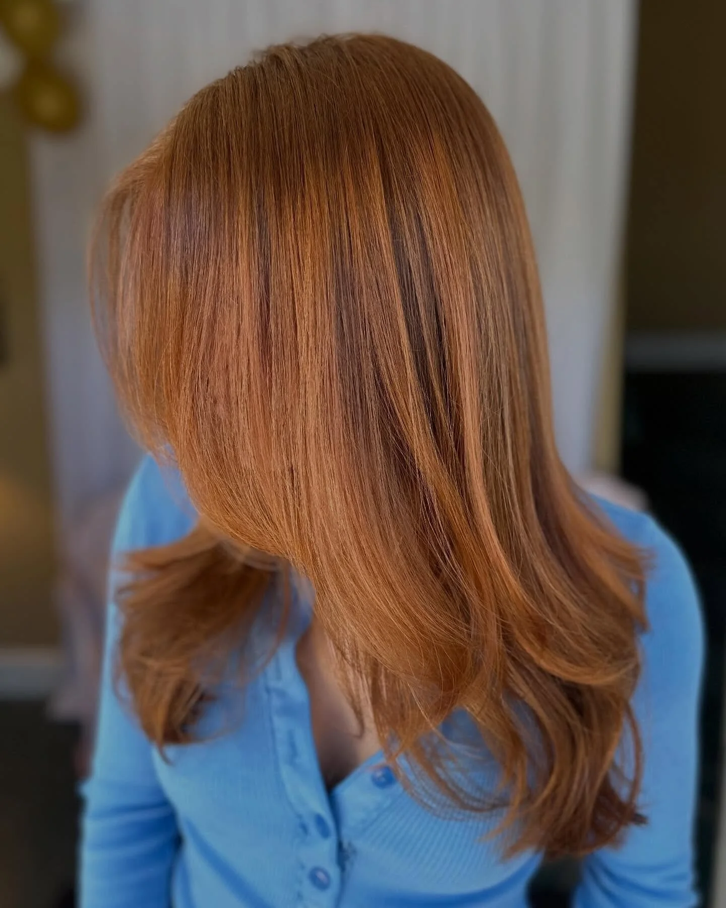 A big change doesn&rsquo;t always require permanent color. This transformation was created on my naturally blonde client using a glossing treatment, which deposits tone without lifting the hair. Glosses sit on the surface of the hair and gradually fa