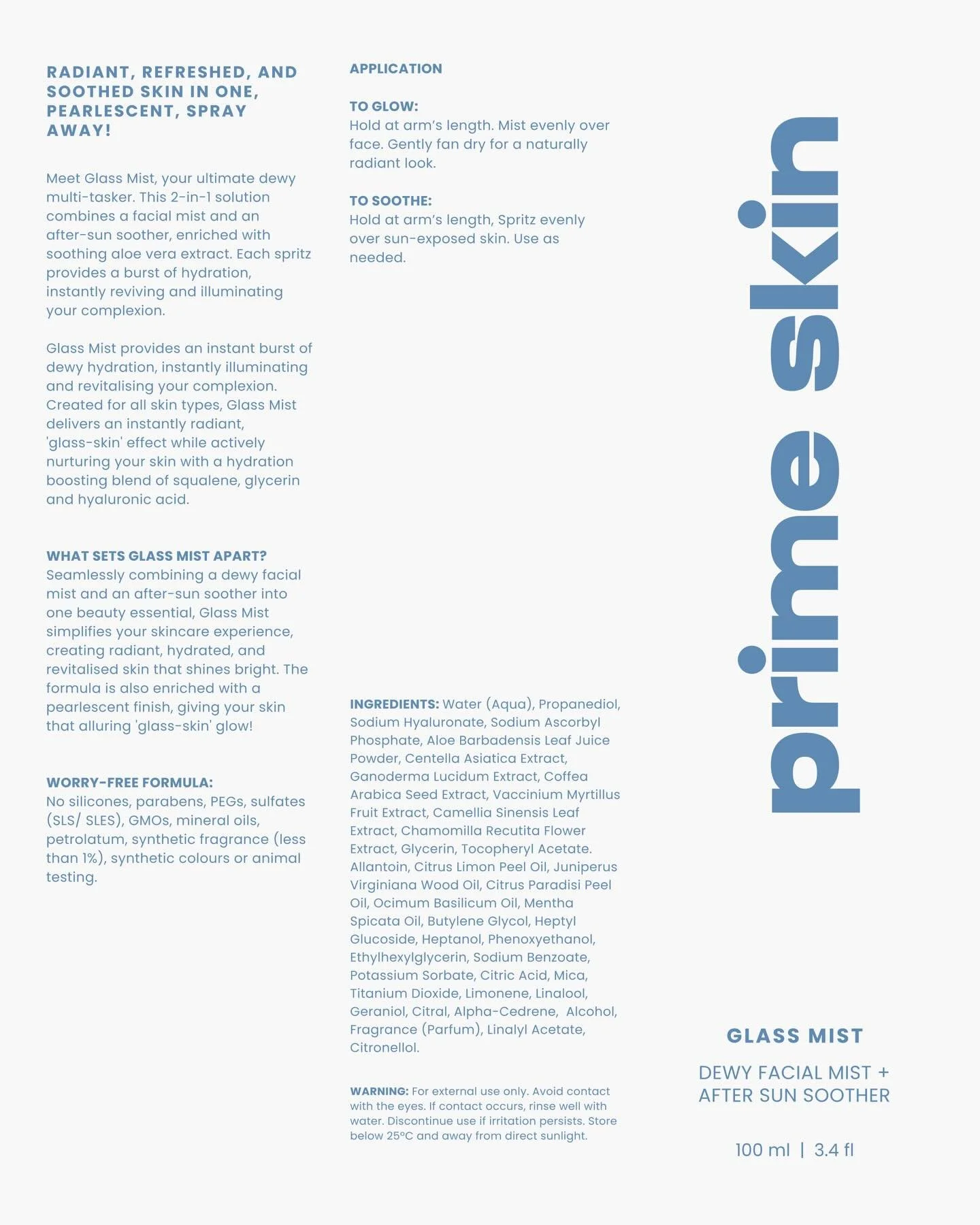 Typography plays a central role in the @withprimeskin aesthetic &mdash; acting as both a functional tool and a defining brand asset.

The type system is clean, modern, and deliberately uncomplicated, reinforcing clarity and confidence without visual 