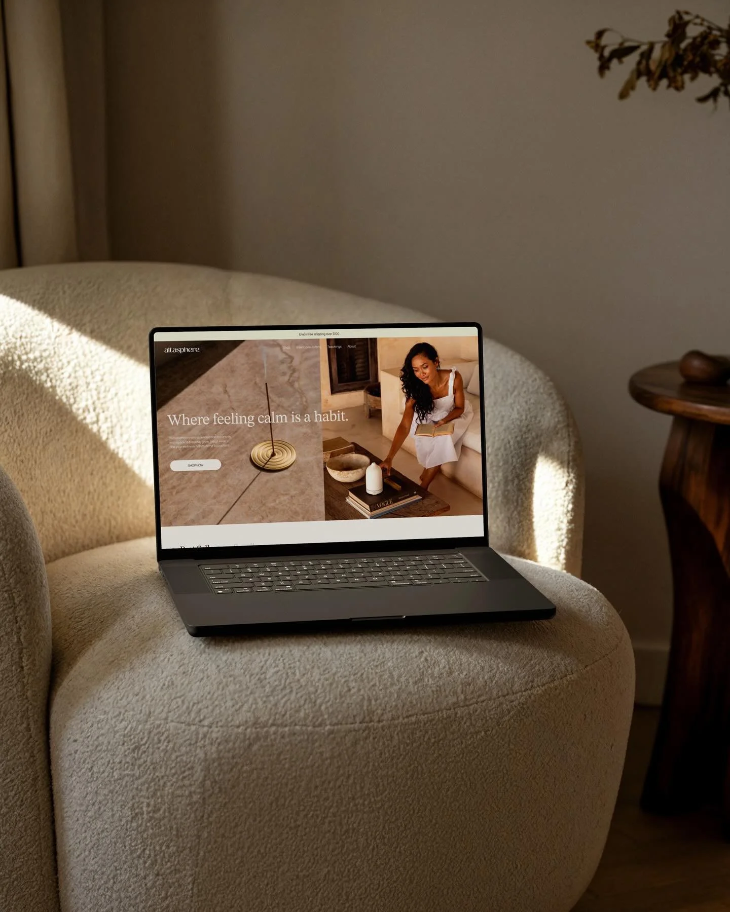 The Altasphere website isn&rsquo;t designed to feel like a transaction &mdash; it&rsquo;s designed to feel like a pause.

Rather than simply presenting products, the space invites you to explore how they fit into your daily rituals. The flow is calm,