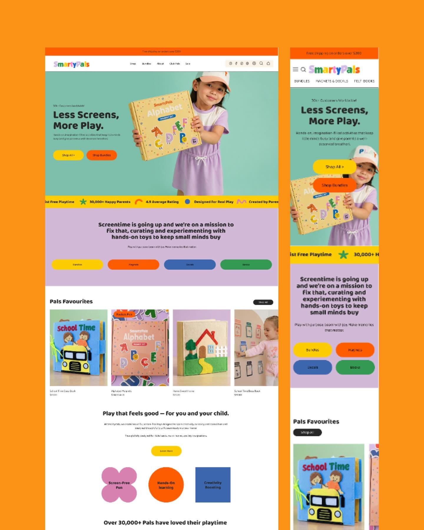 Website design for @smartypals_