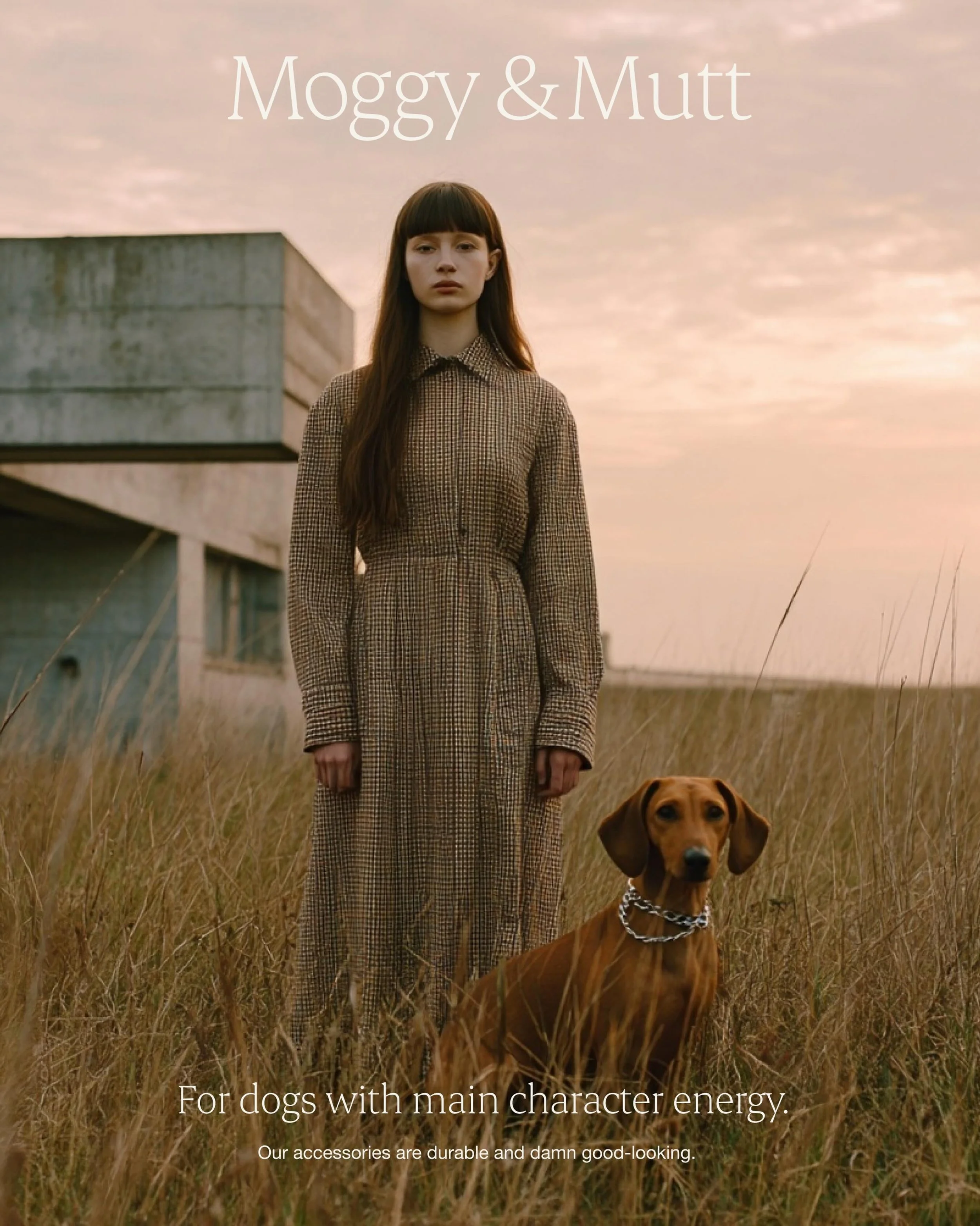 The pet category is often built around playfulness. For Moggy &amp; Mutt, we wanted to challenge that.

This identity was created for fashion-conscious pet owners who make considered choices &mdash; from what they wear, to how they style their homes,