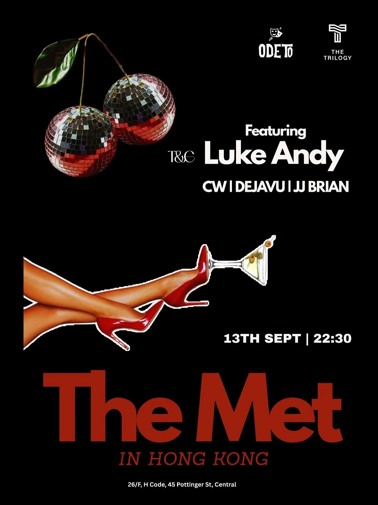The Trilogy and Ode To in collaboration with T&amp;C Magazine&rsquo;s Anniversary ( @termsandco ) has got your late hours covered, with an afterparty no one saw coming! ✨✨✨

All the way from LA to HK for his debut, guests will be bouncing to the infe