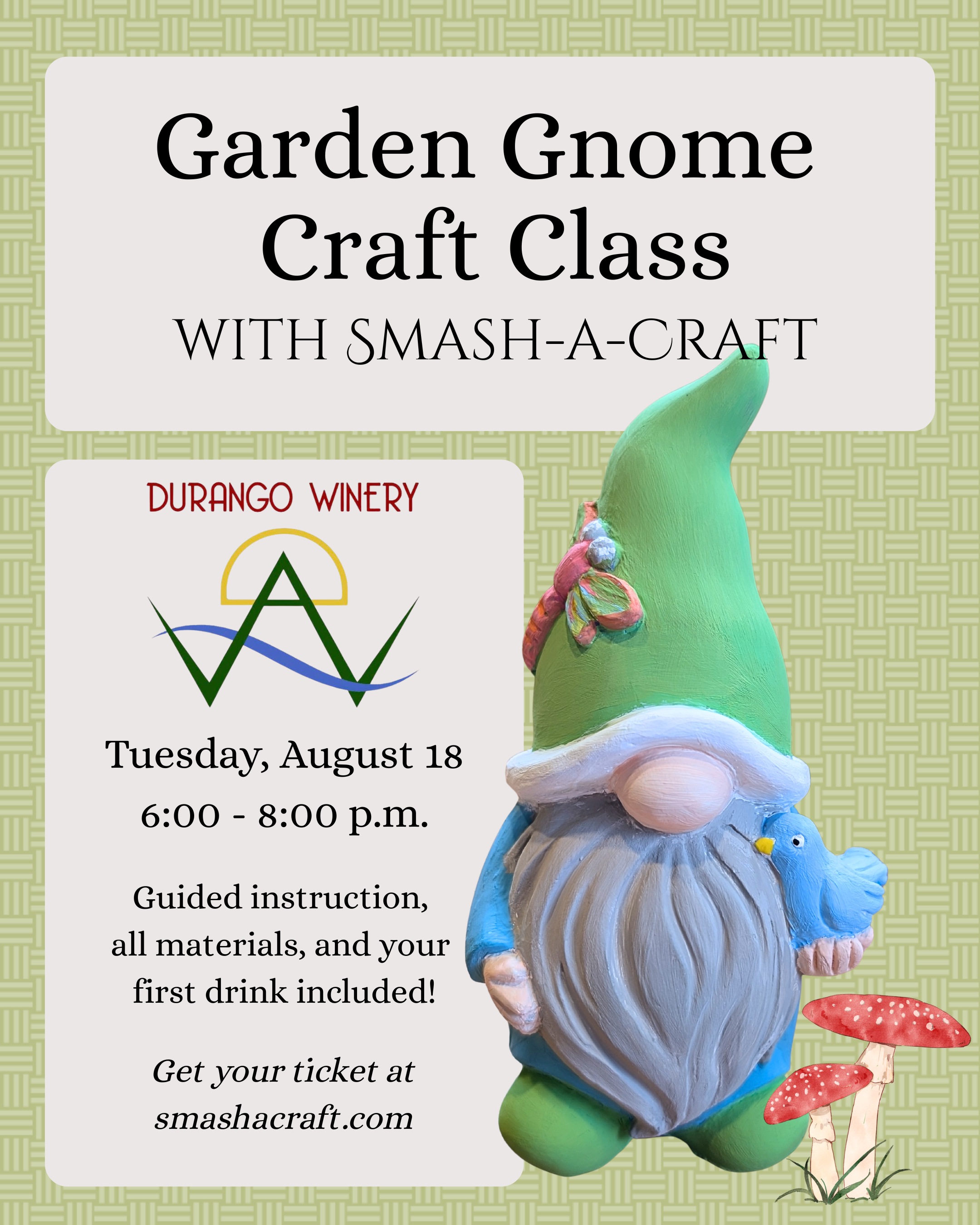 Social Media Post_Garden Gnome Craft Class_Durango Winery (1).png