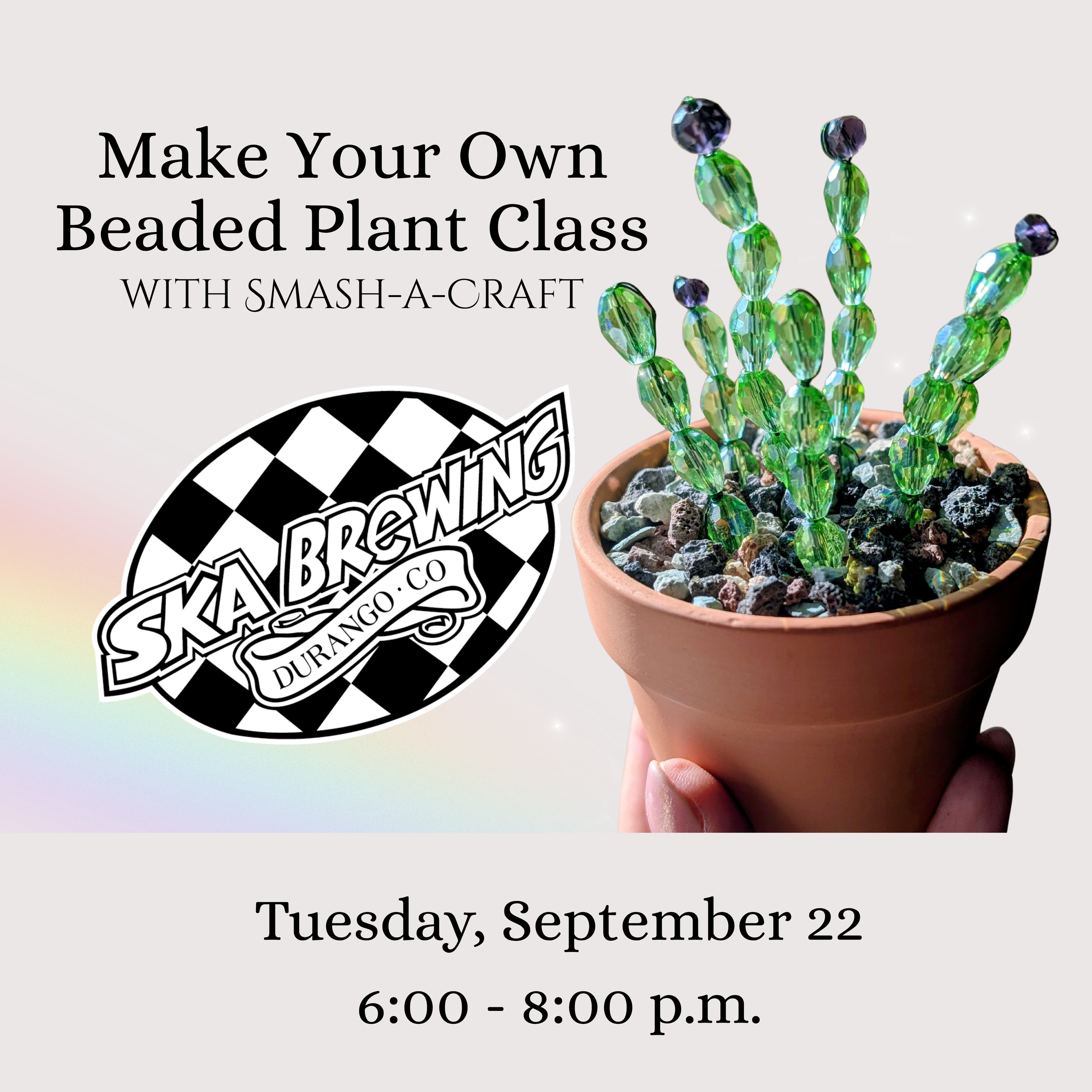 Make Your Own Beaded Plant Class at Ska Brewing