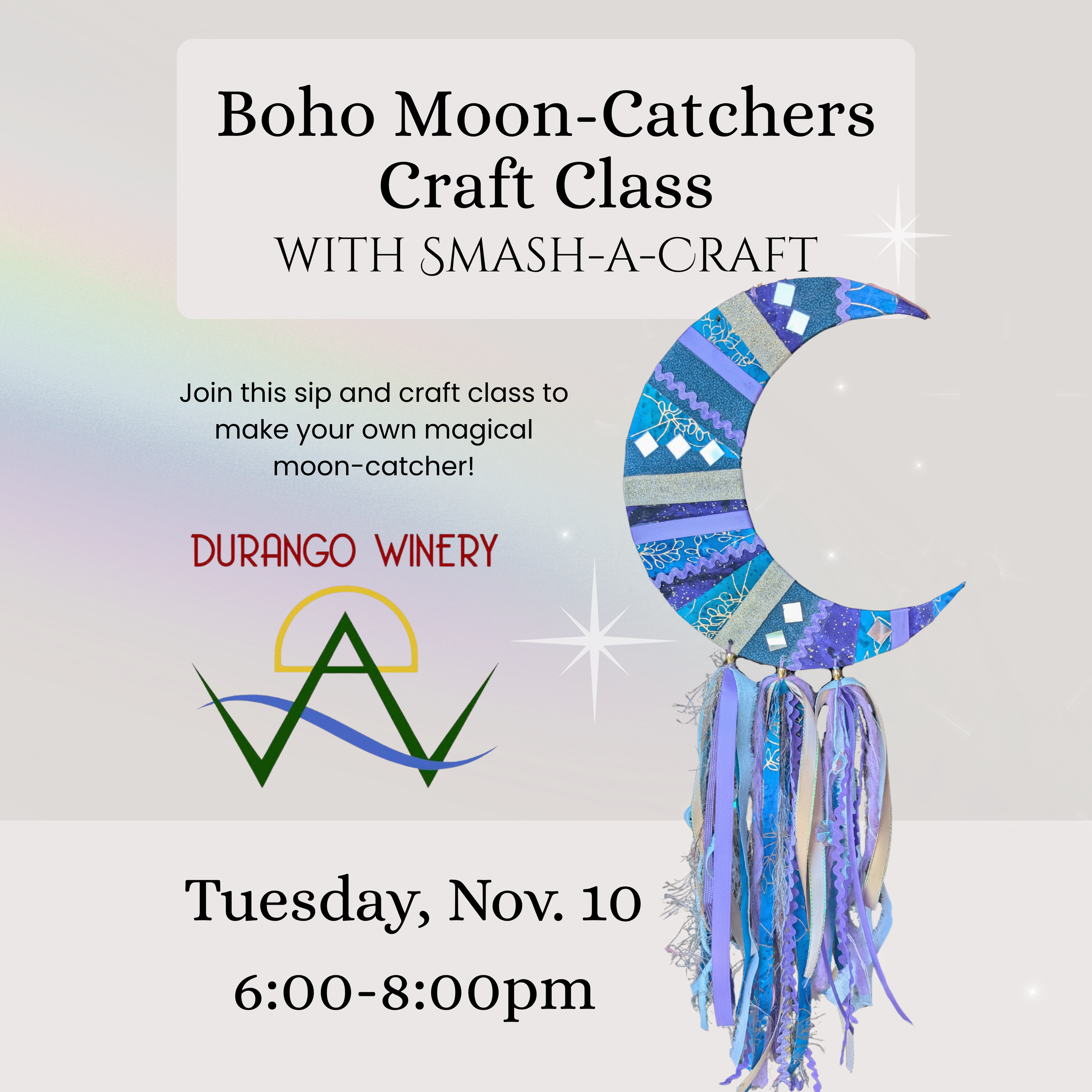 Boho Moon-Catchers Craft Class at Durango Winery