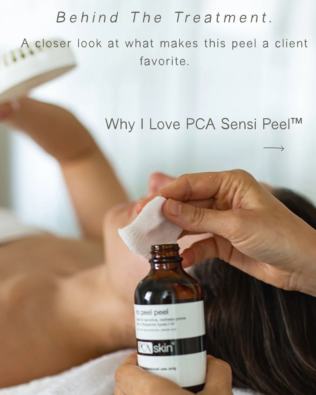 A peel designed for even the most sensitive skin types. And all skin types! 
The PCA Sensi Peel&trade; gently refines texture, brightens tone, and restores balance &mdash; all without irritation.

I&rsquo;ve loved this formula for years for its consi