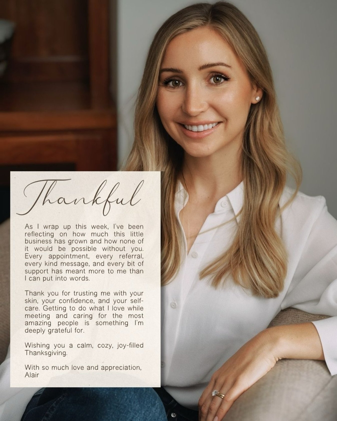 So thankful for this year and for all of you. 🤍