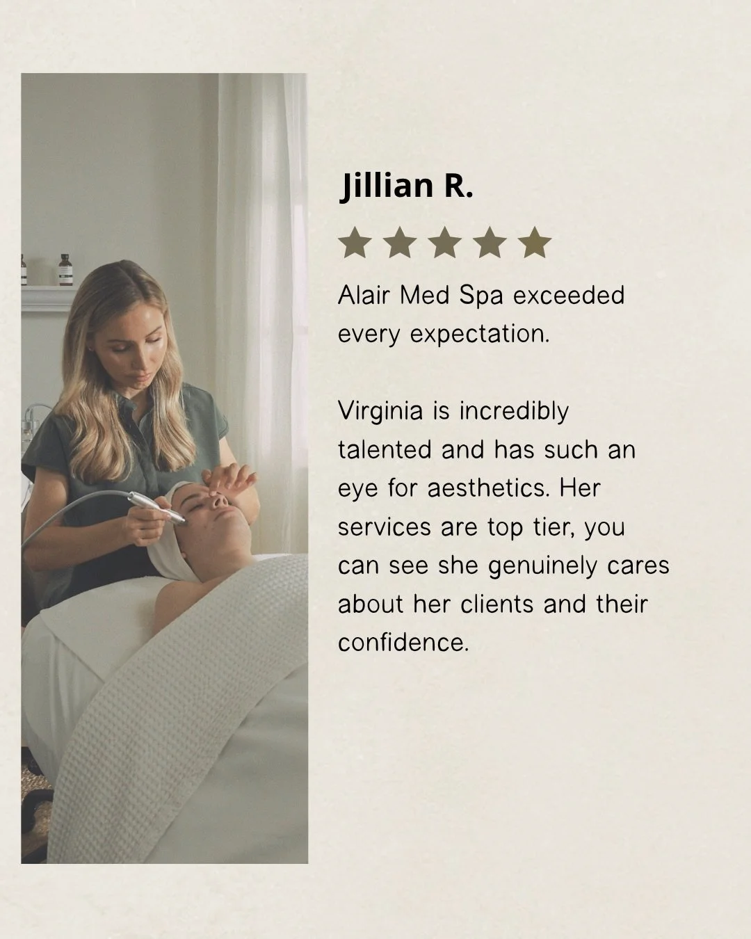 Thank you all for trusting me with your skin and for your kind reviews.
At Alair, my goal is always to help every client feel educated, cared for, and confident in their skin 🤍