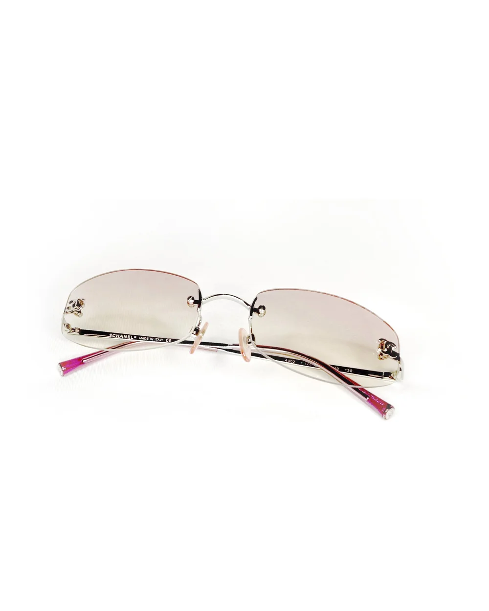 Chanel Pink Tint Sunglasses — Threefold display picture 3