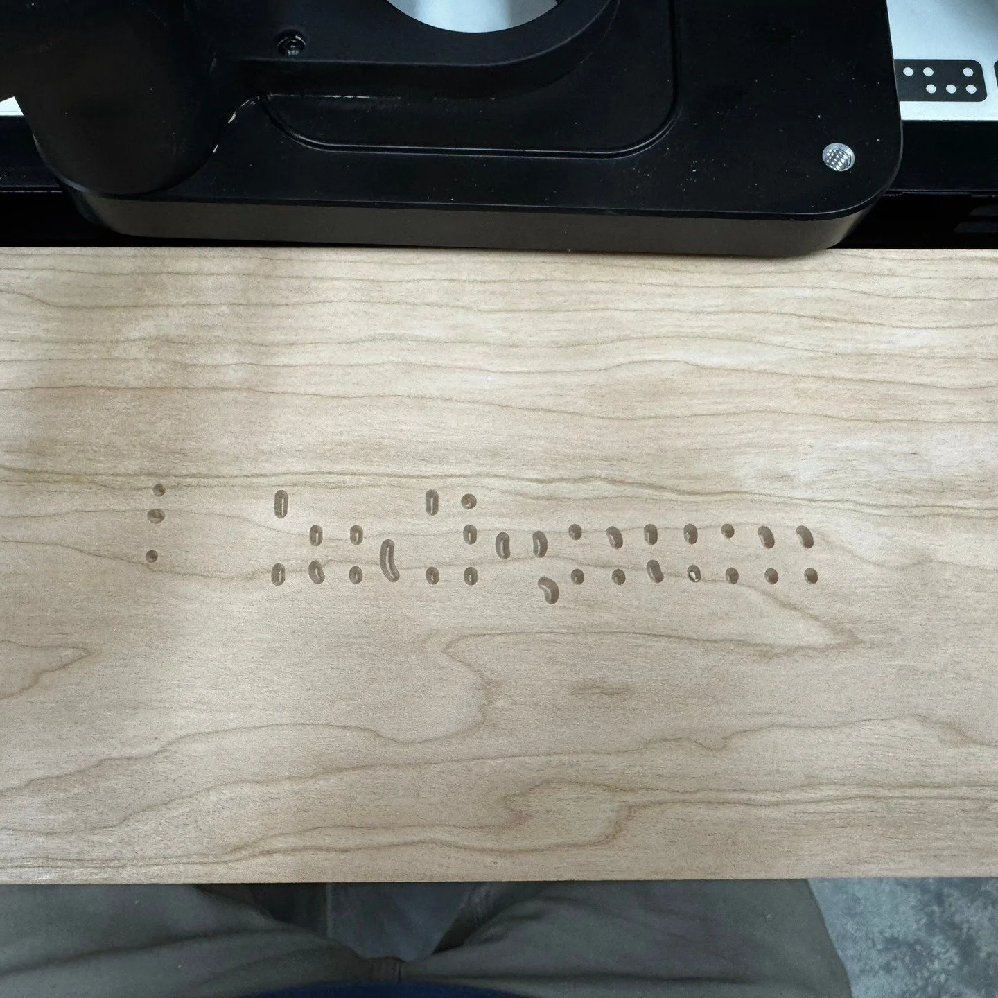 I wanted to see if I could emulate v-carving on my Shaper Origin. By breaking my logo down into a LOT of passes, each with a different depth and offset, I achieved some pretty nice results. This might have been much easier with Bench Pilot.

#shapero