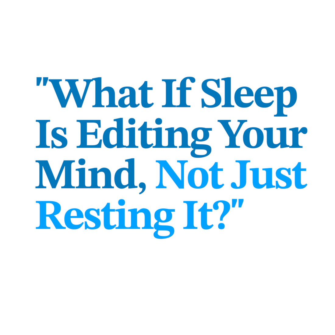 Sleep as a Specific Computational Process