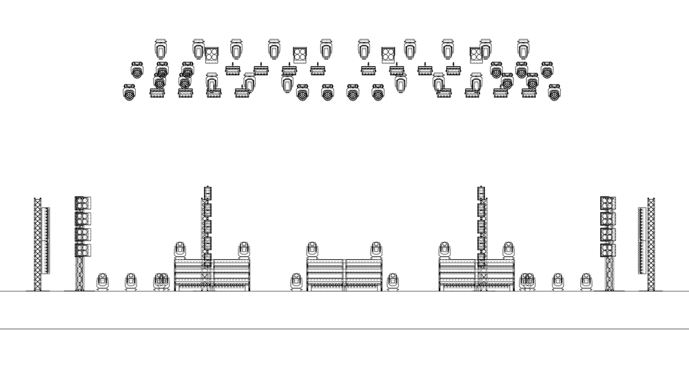 Reik · Lighting plot — Technical drawing