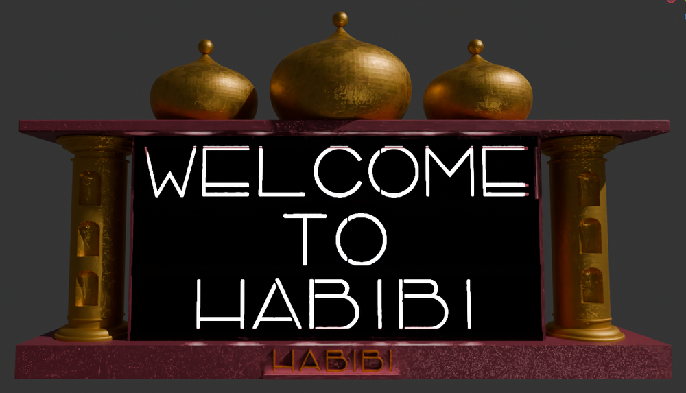 Habibi · Welcome feature — Signage visualization