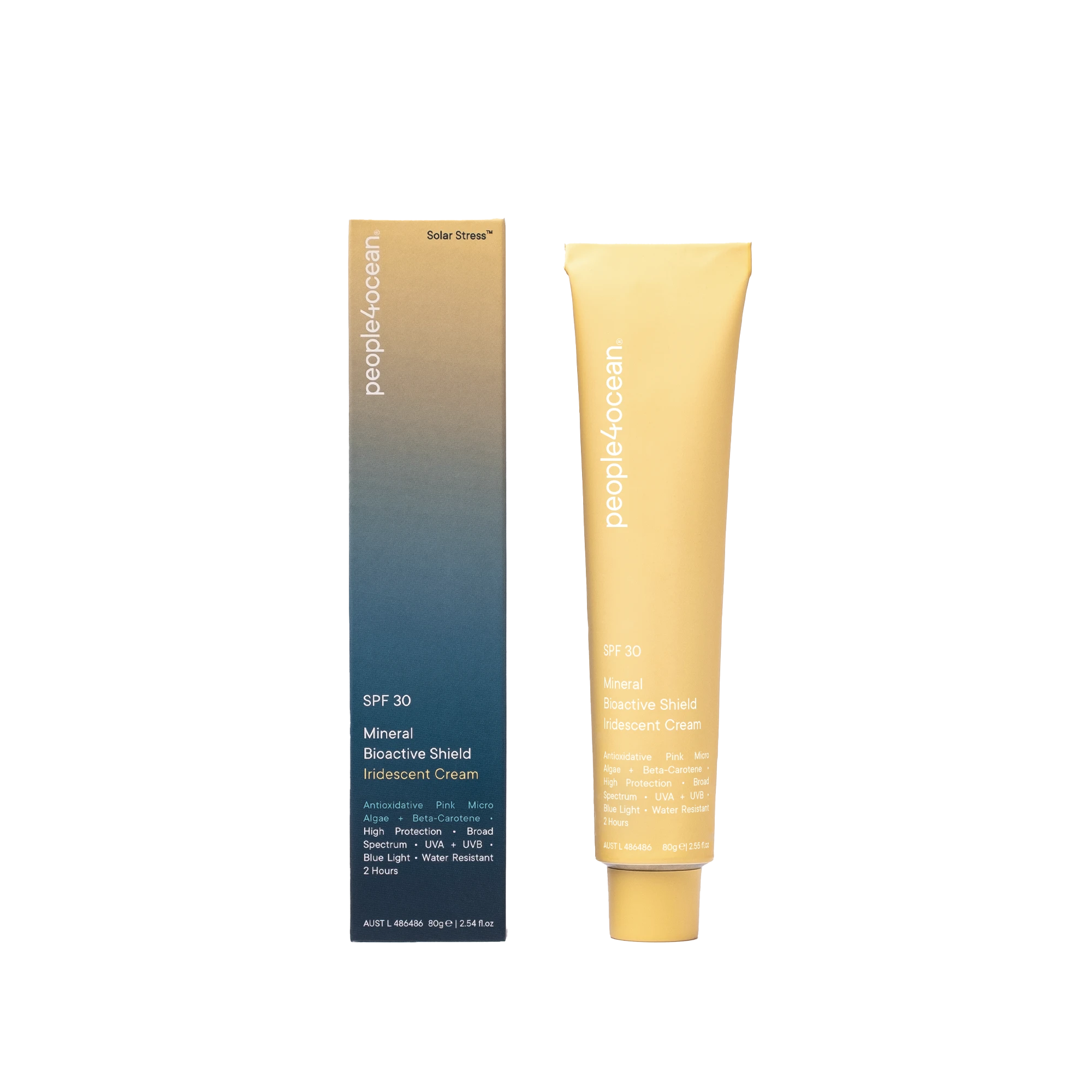 people4ocean • SPF 30 Mineral Bioactive Shield • Iridescent Cream