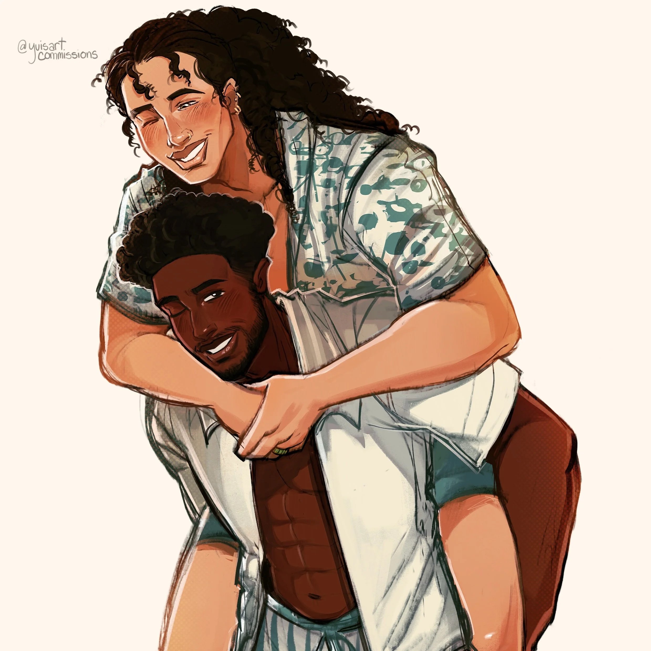 Zeke & Hen Piggyback 5x7